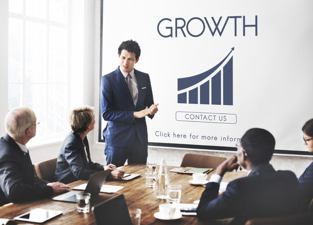 business success report graph concept