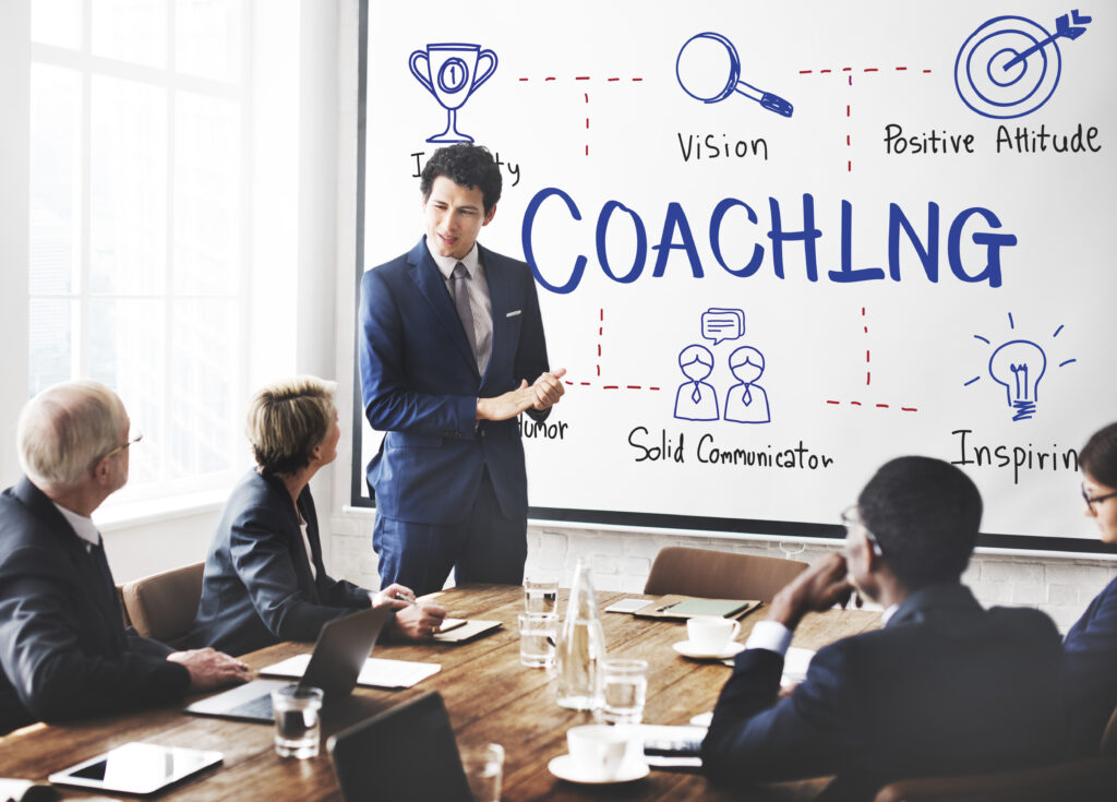 Coaching Coach Development Educating Guide Concept coaching coach development educating guide concept
